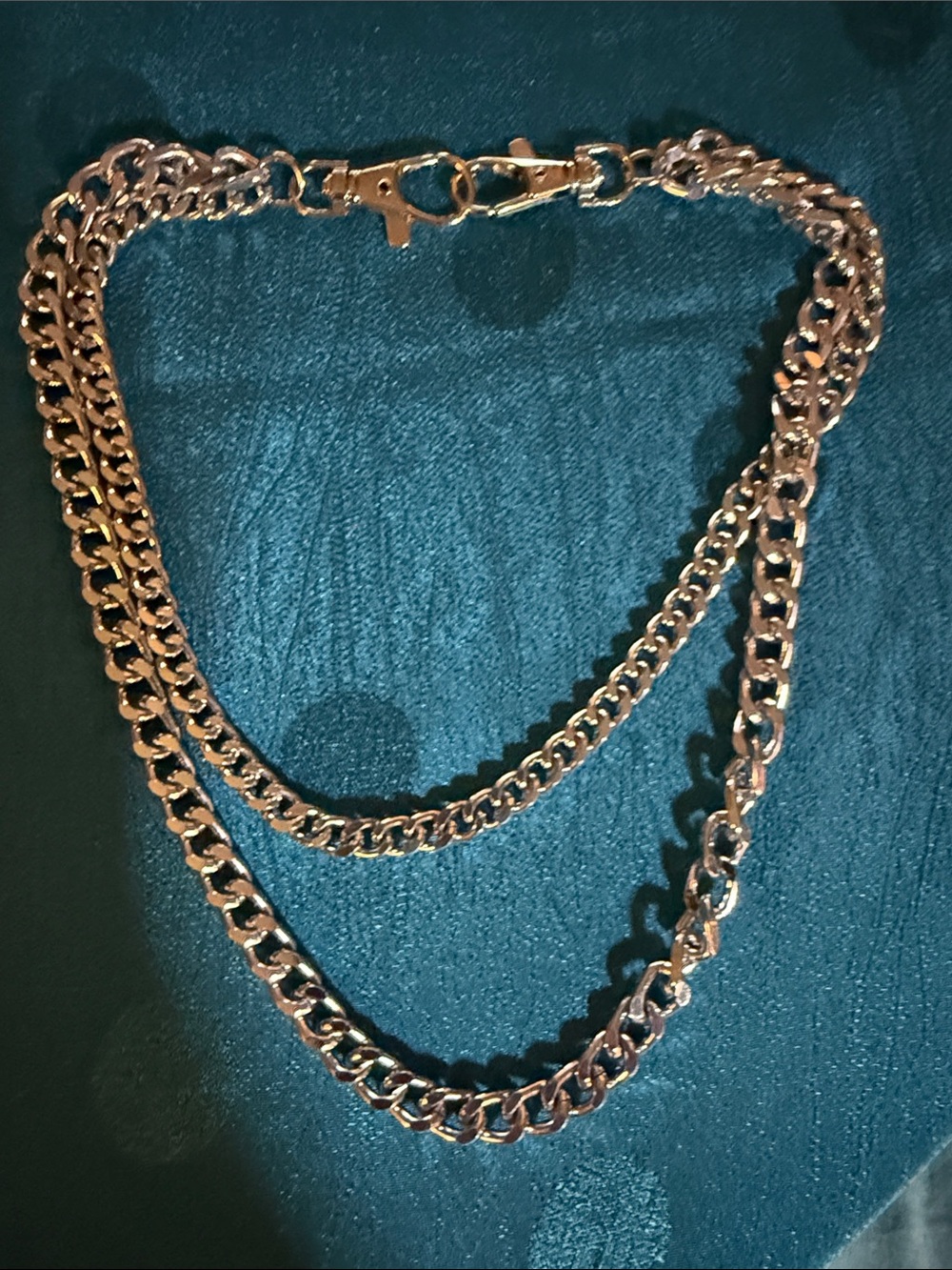 Women's Rose Gold Double Chain Belt/Necklace - Unbranded